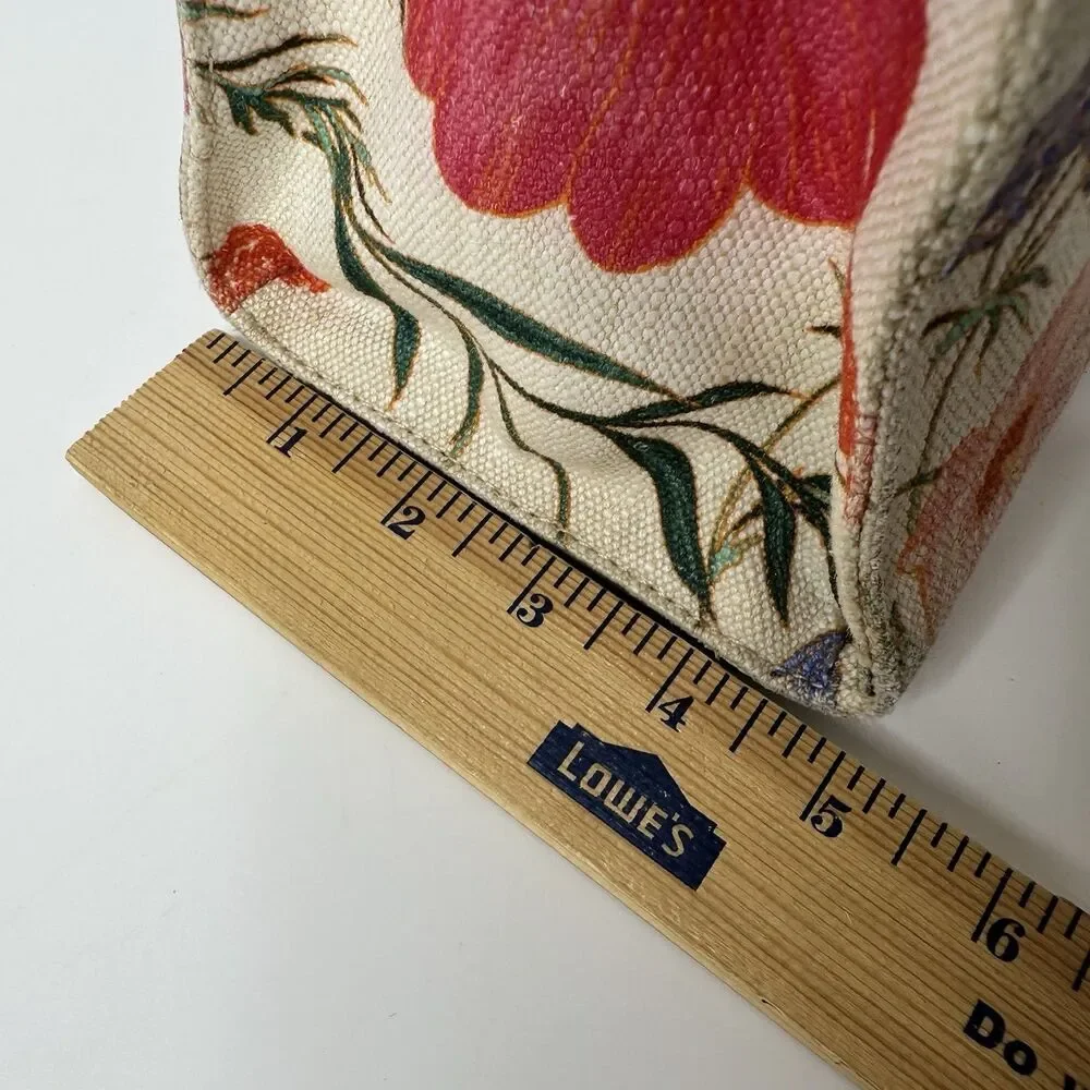 Kate Spade Thompson Street Sam Bag Floral Print Linen Crossbody‎ Purse Satchel